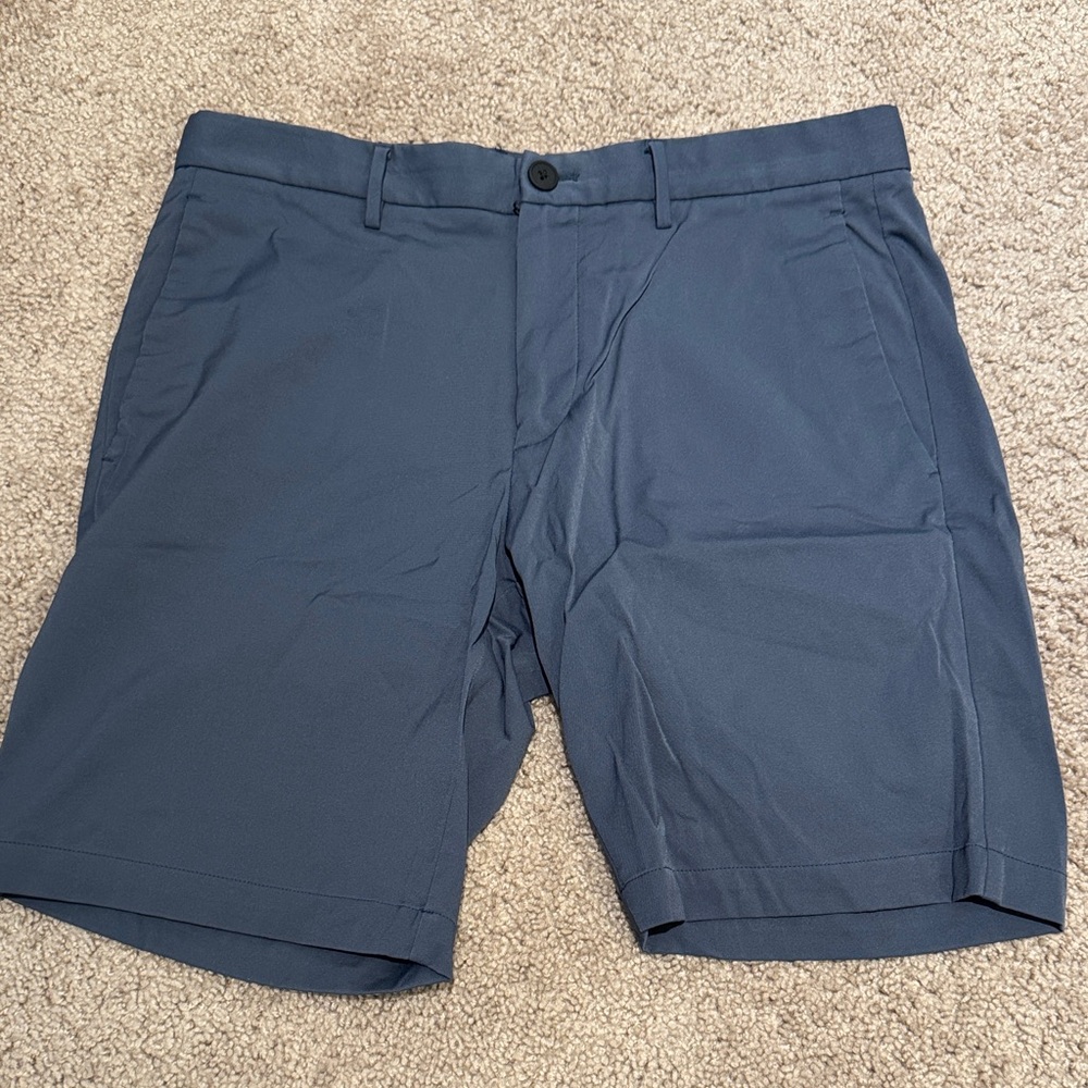 Theory Men's Blue Flat Front Shorts